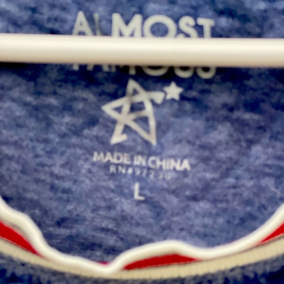 NWT Almost Famous shirt size L juniors - Picture 3 of 8